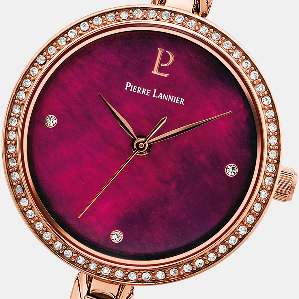 Leia Women Quartz Mother Of Pearl Dial Analog Stainless Steel Watch 061K958