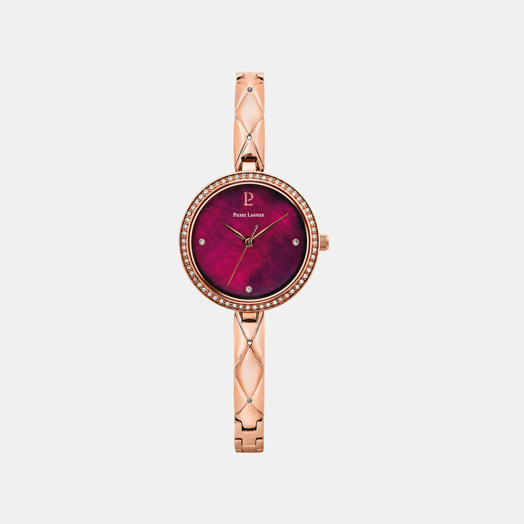 Leia Women Quartz Mother Of Pearl Dial Analog Stainless Steel Watch 061K958