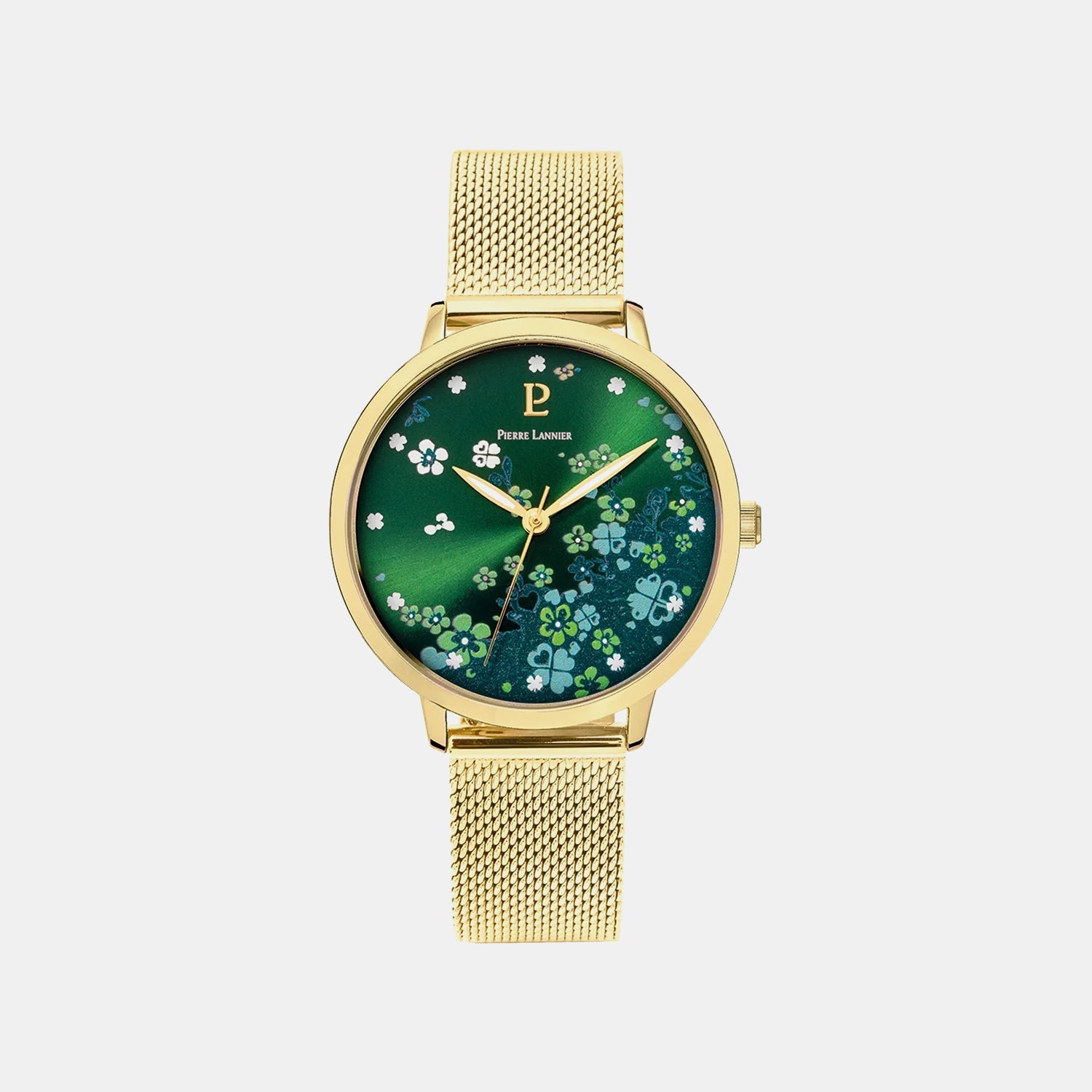Tallia Women Quartz Green Dial Analog Stainless Steel Watch 063G572