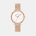 Betty Women Quartz White Dial Analog Stainless Steel Watch 065L708
