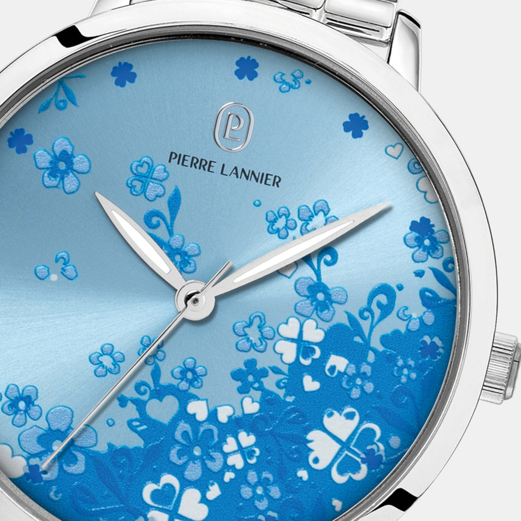 Tallia Women Quartz Blue Dial Analog Stainless Steel Watch 069H661