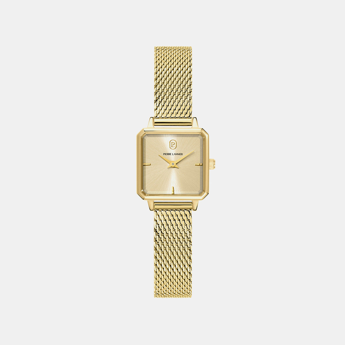 Leonor Women Quartz Gold Dial Analog Stainless Steel Watch 072J542