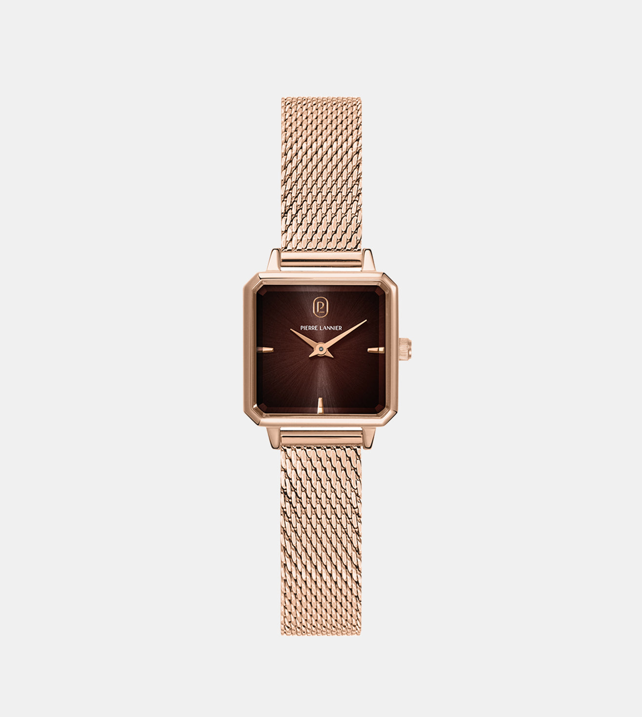Leonor Women Quartz Brown Dial Analog Stainless Steel Watch 072J788
