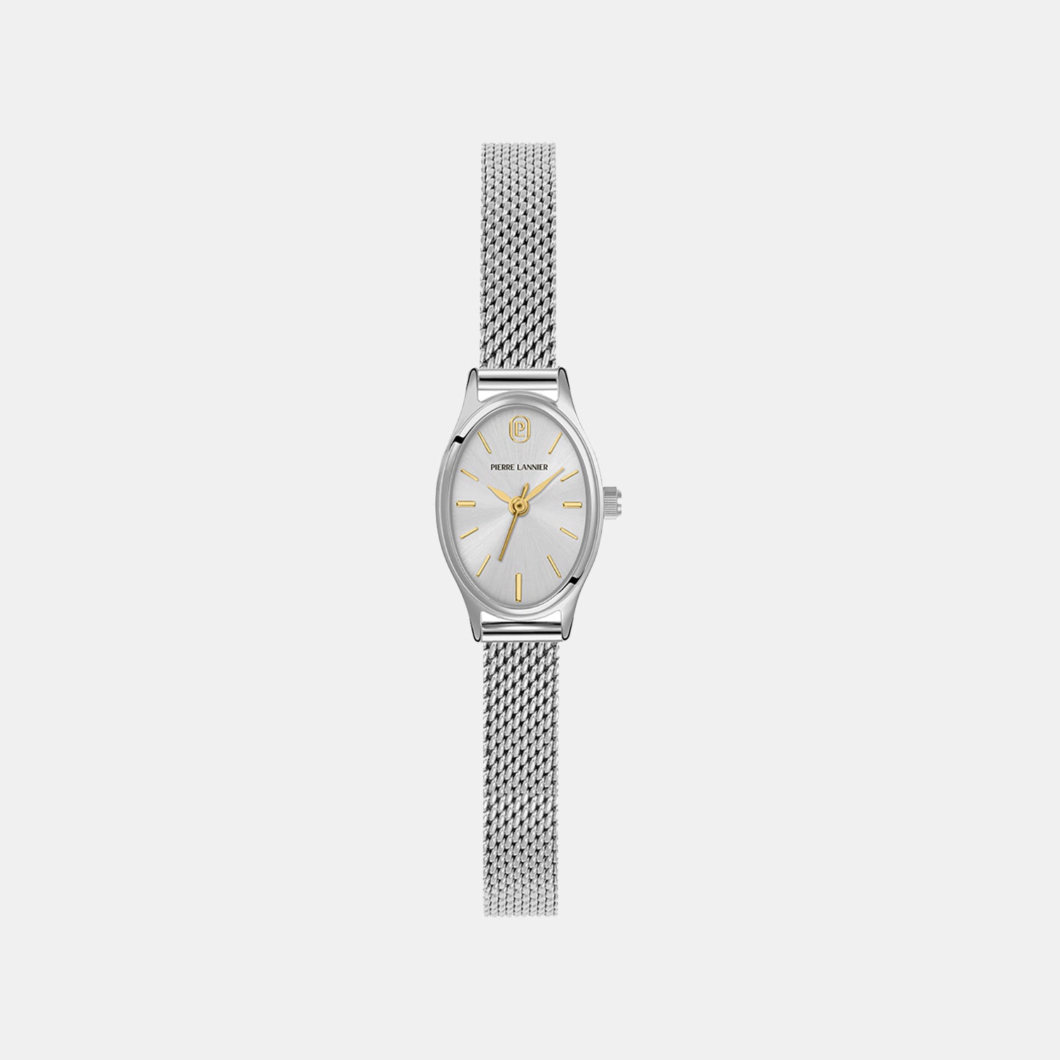 Ovalia Women Quartz Silver Dial Analog Stainless Steel Watch 074M621