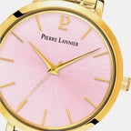 Chouquette Women Quartz Pink Dial Analog Stainless Steel Watch 079M552
