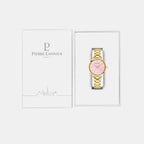 Chouquette Women Quartz Pink Dial Analog Stainless Steel Watch 079M552