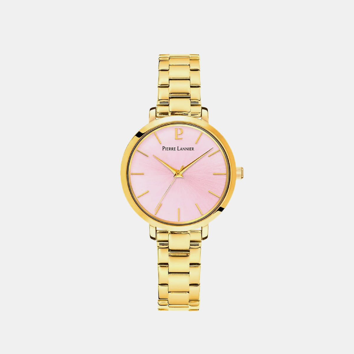 Chouquette Women Quartz Pink Dial Analog Stainless Steel Watch 079M552