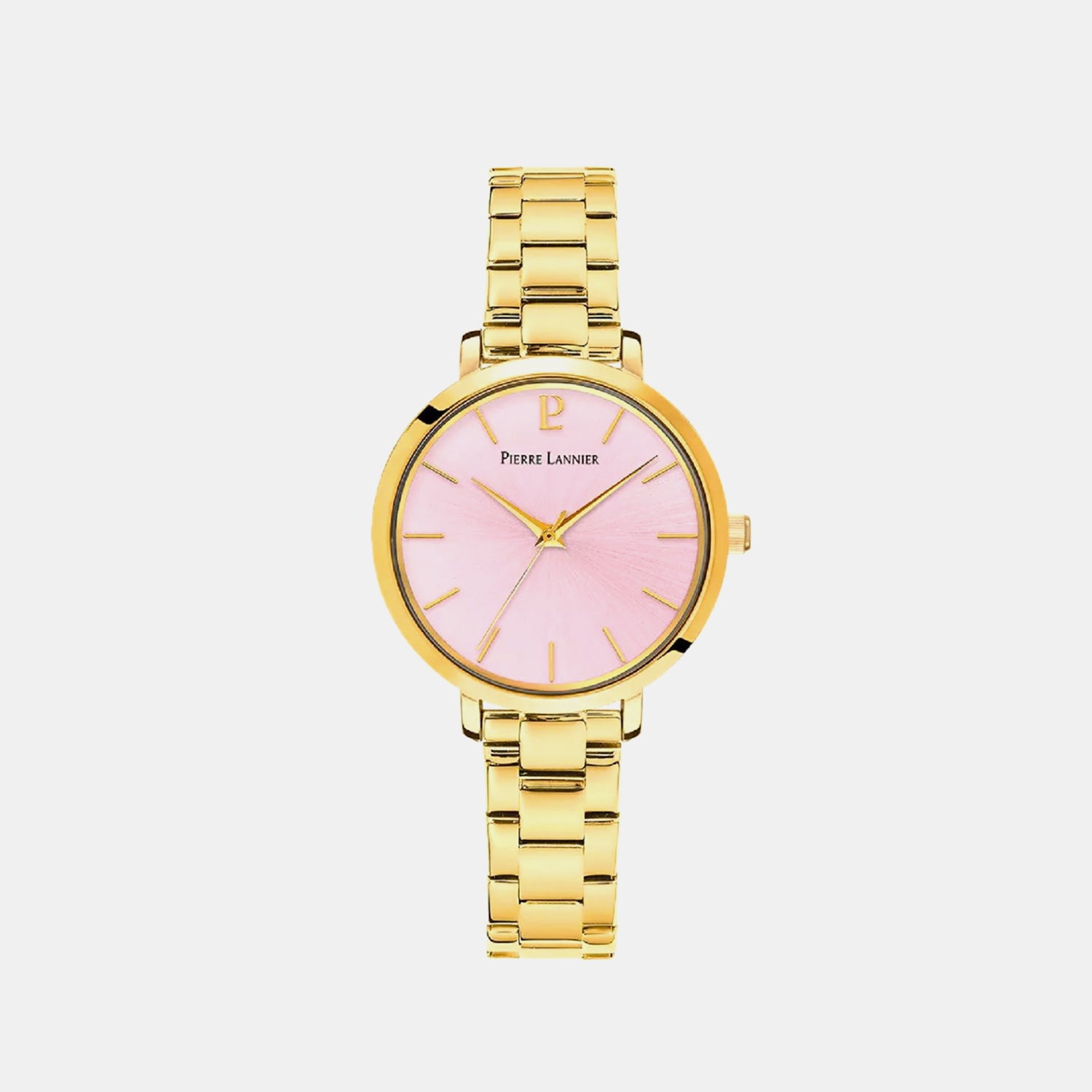 Chouquette Women Quartz Pink Dial Analog Stainless Steel Watch 079M552