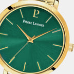 Chouquette Women Quartz Green Dial Analog Stainless Steel Watch 079M572