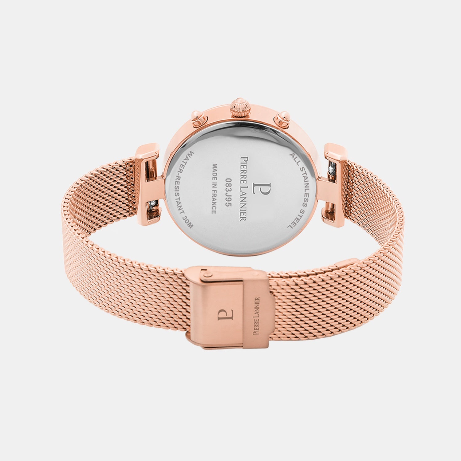 Lutecia Women Quartz Rose Gold Dial Analog Meshl Watch 083J958