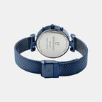 Lutecia Women Quartz Blue Dial Analog Stainless Steel Watch 084J869
