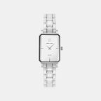 Ariane Women Quartz White Dial Analog Stainless Steel Watch 084K809