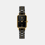 Women Automatic Black Dial Analog Stainless Steel Watch 085L839