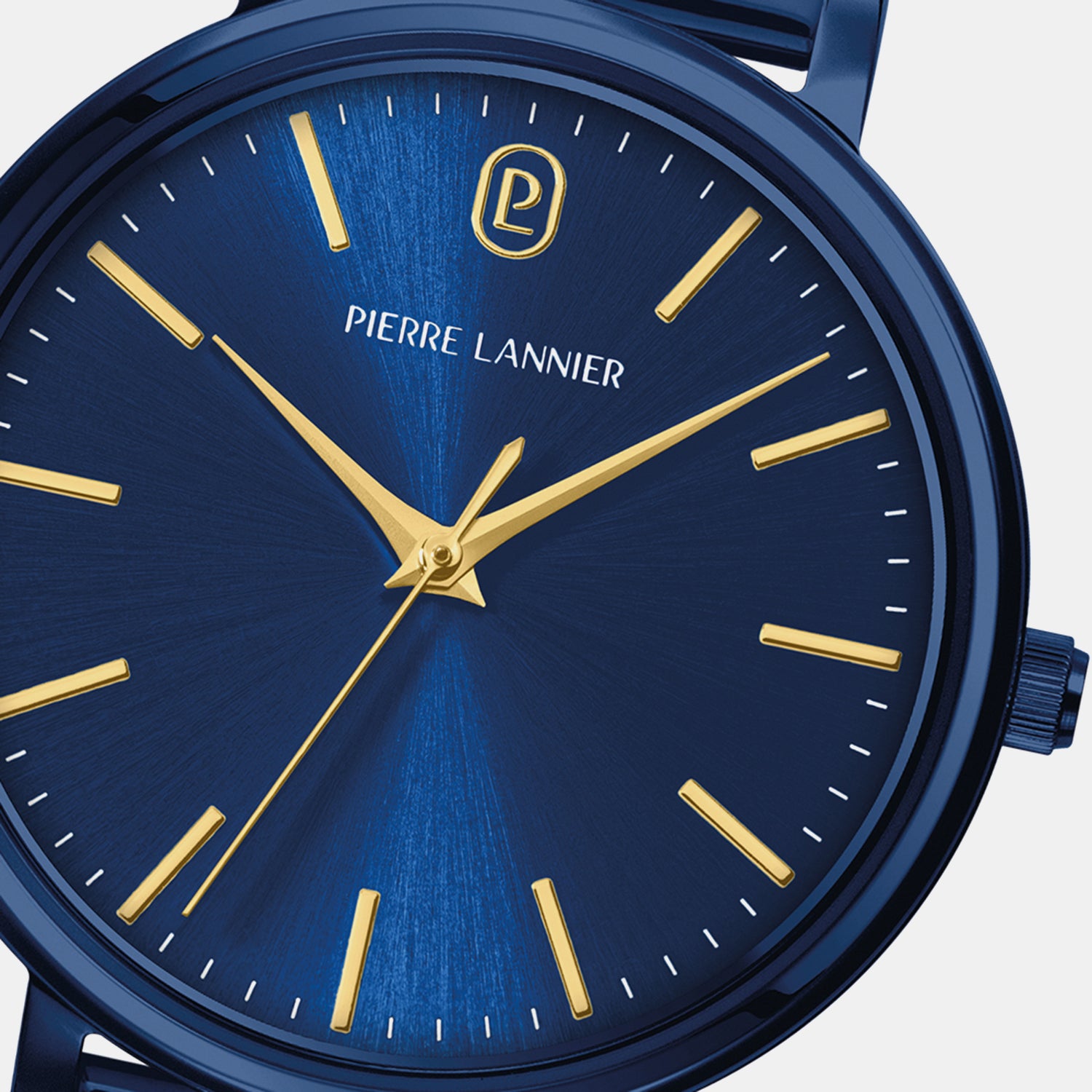 Essential Women Quartz Blue Dial Analog Stainless Steel Watch 088G869