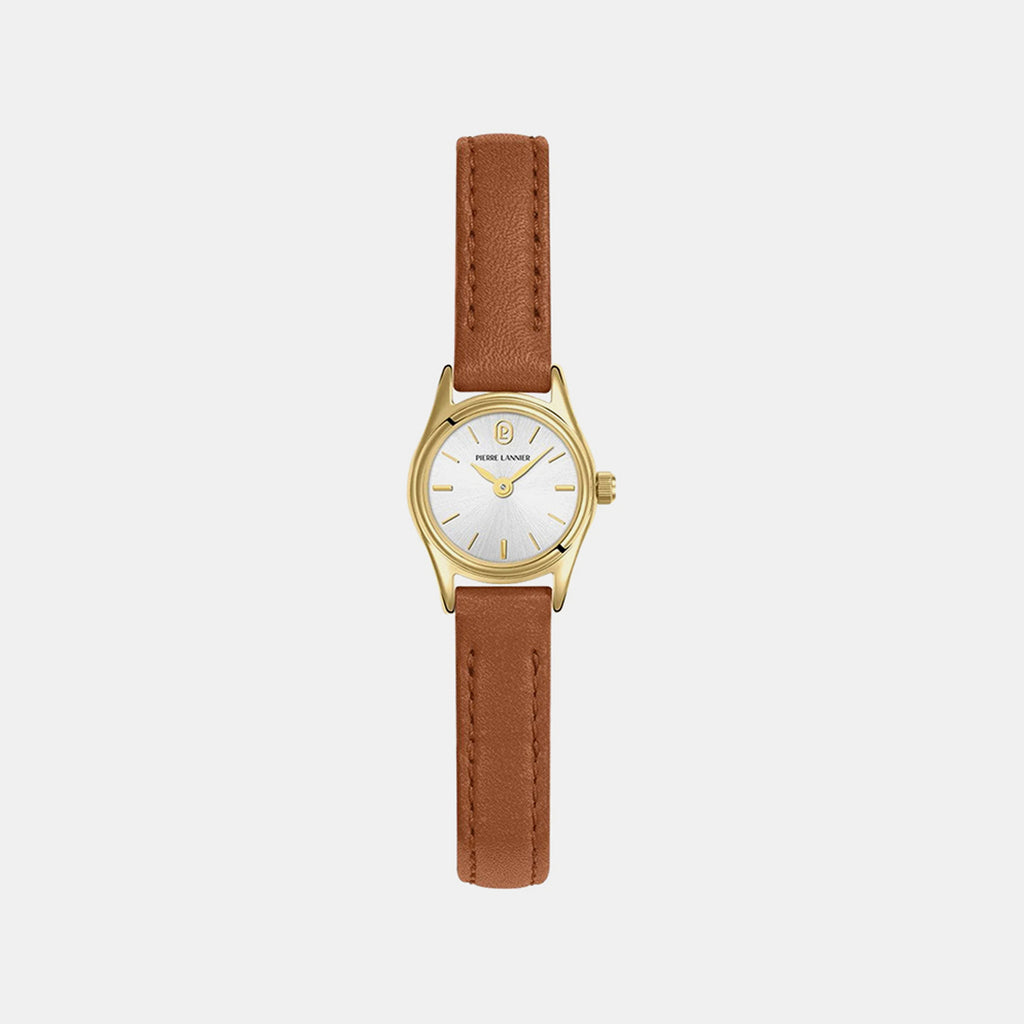 Pya Women Quartz Silver Dial Analog Leather Watch 091M524