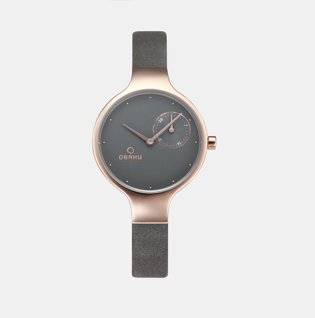 Obaku Round Grey Analog watch