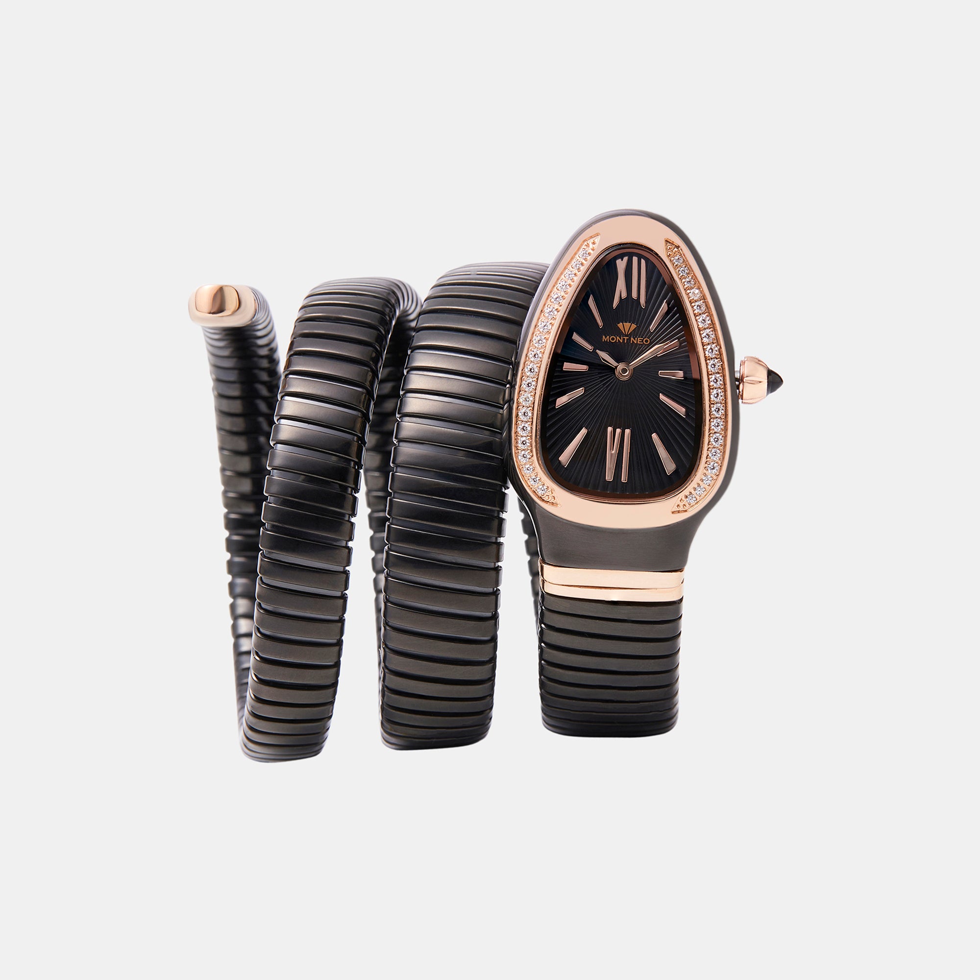 Mont Neo Oval Black Analog watch