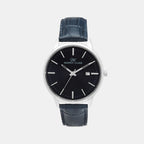 Darren Clark Round Blue Analog watch