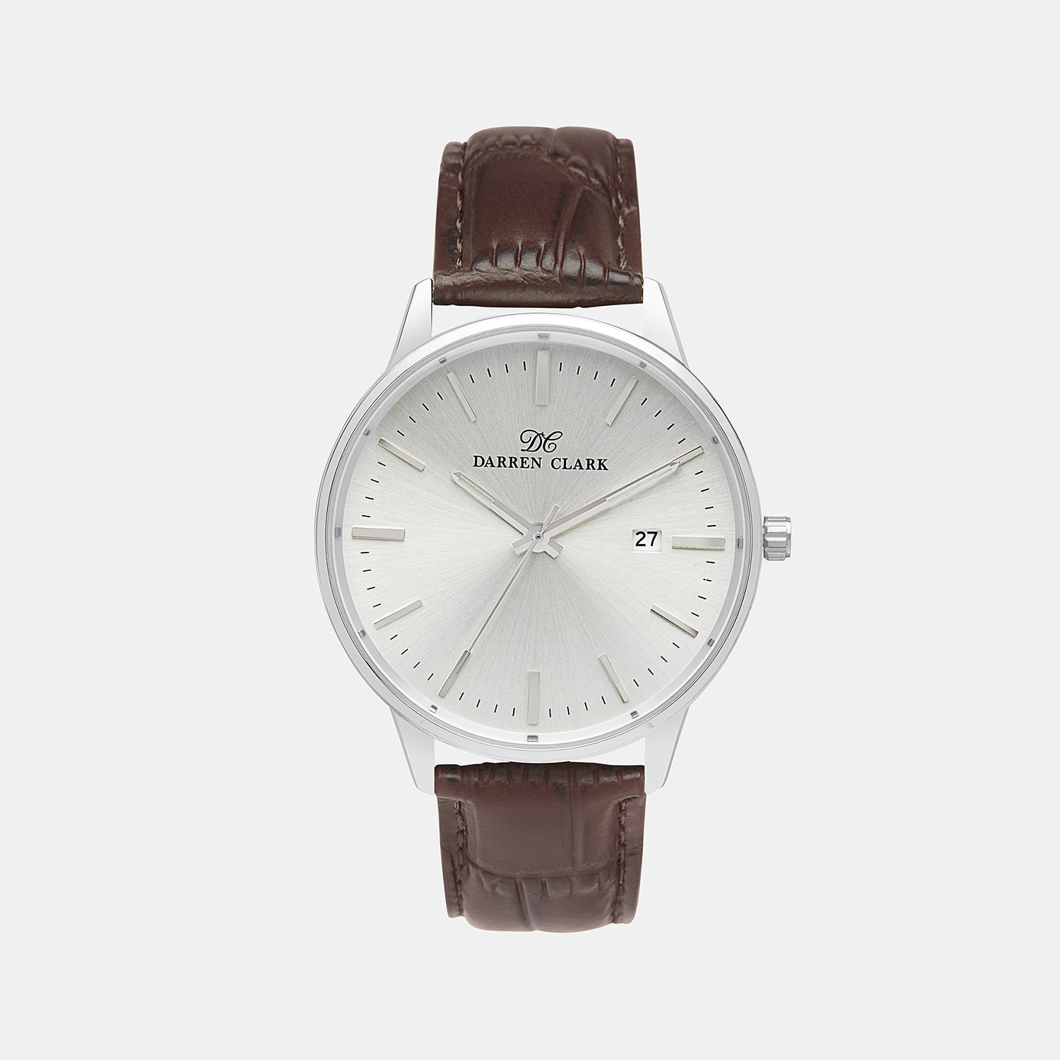 Darren Clark Round Silver Analog watch