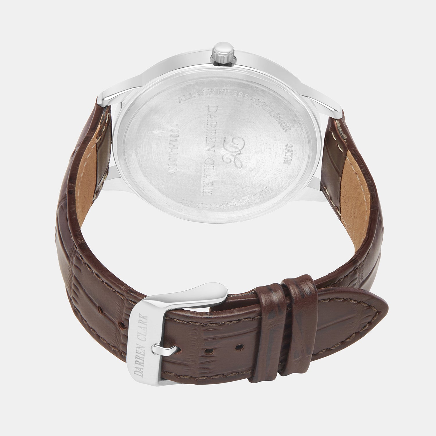 Darren Clark Men Round Silver watch