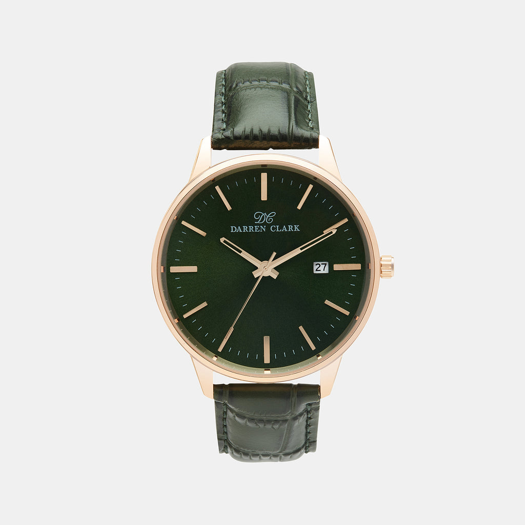 Darren Clark Round Green Analog watch