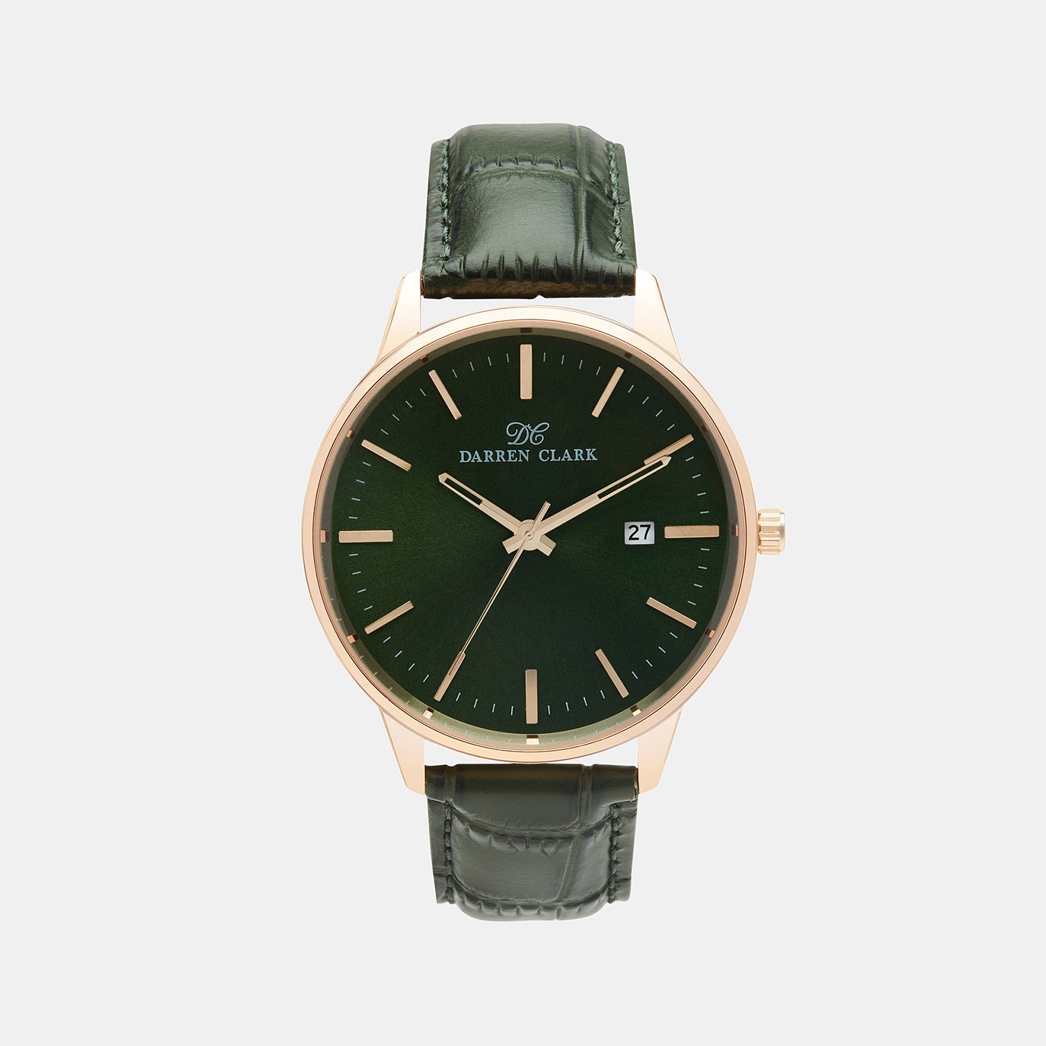 Darren Clark Round Green Analog watch