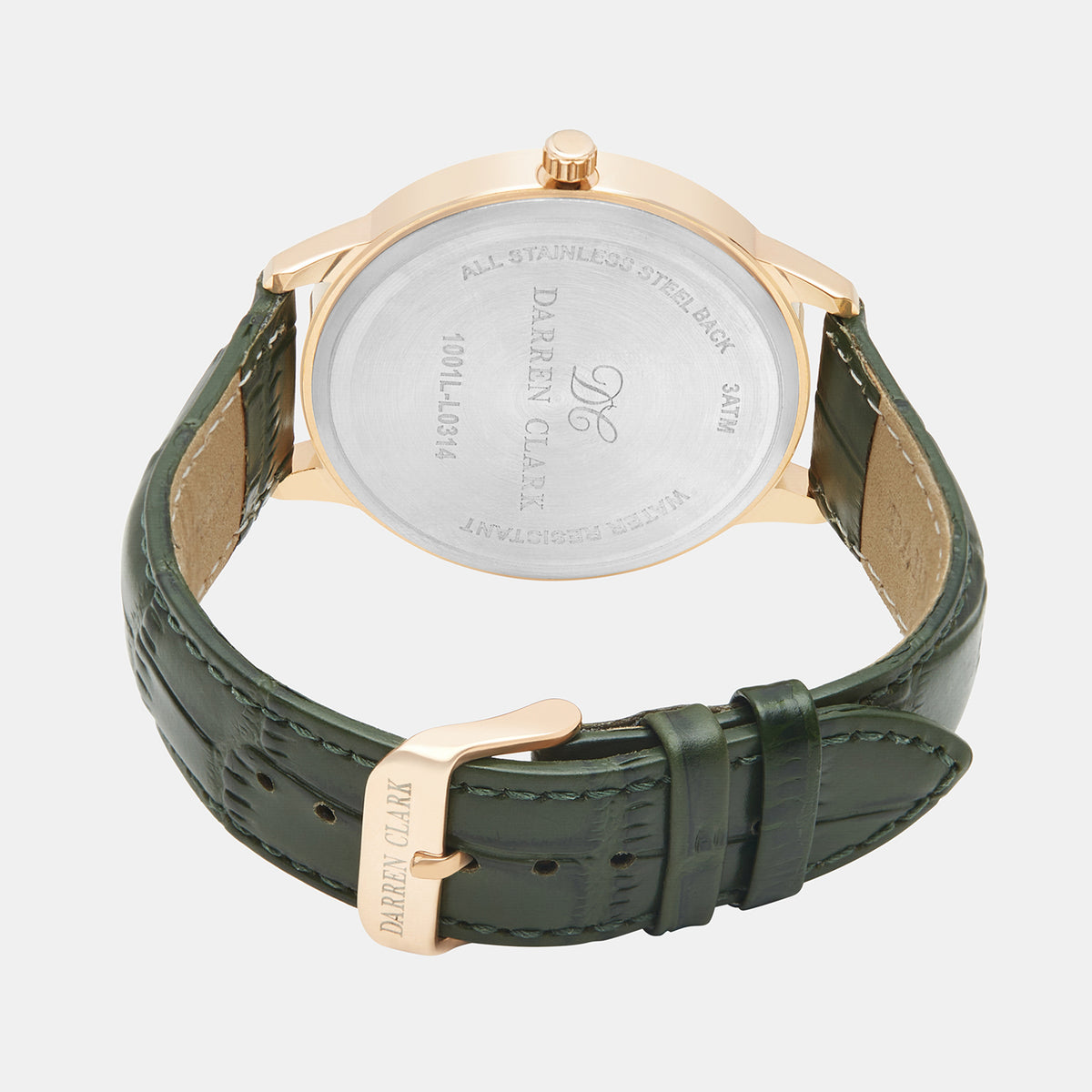 Darren Clark Men Round Green watch