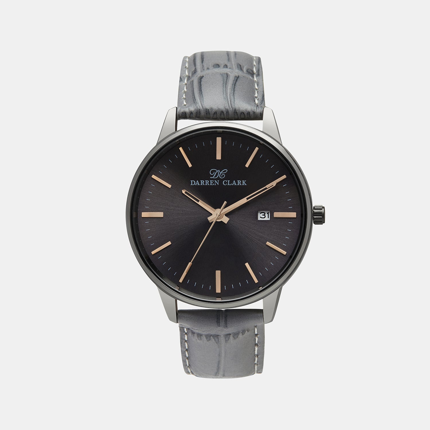 Darren Clark Round Grey Analog watch
