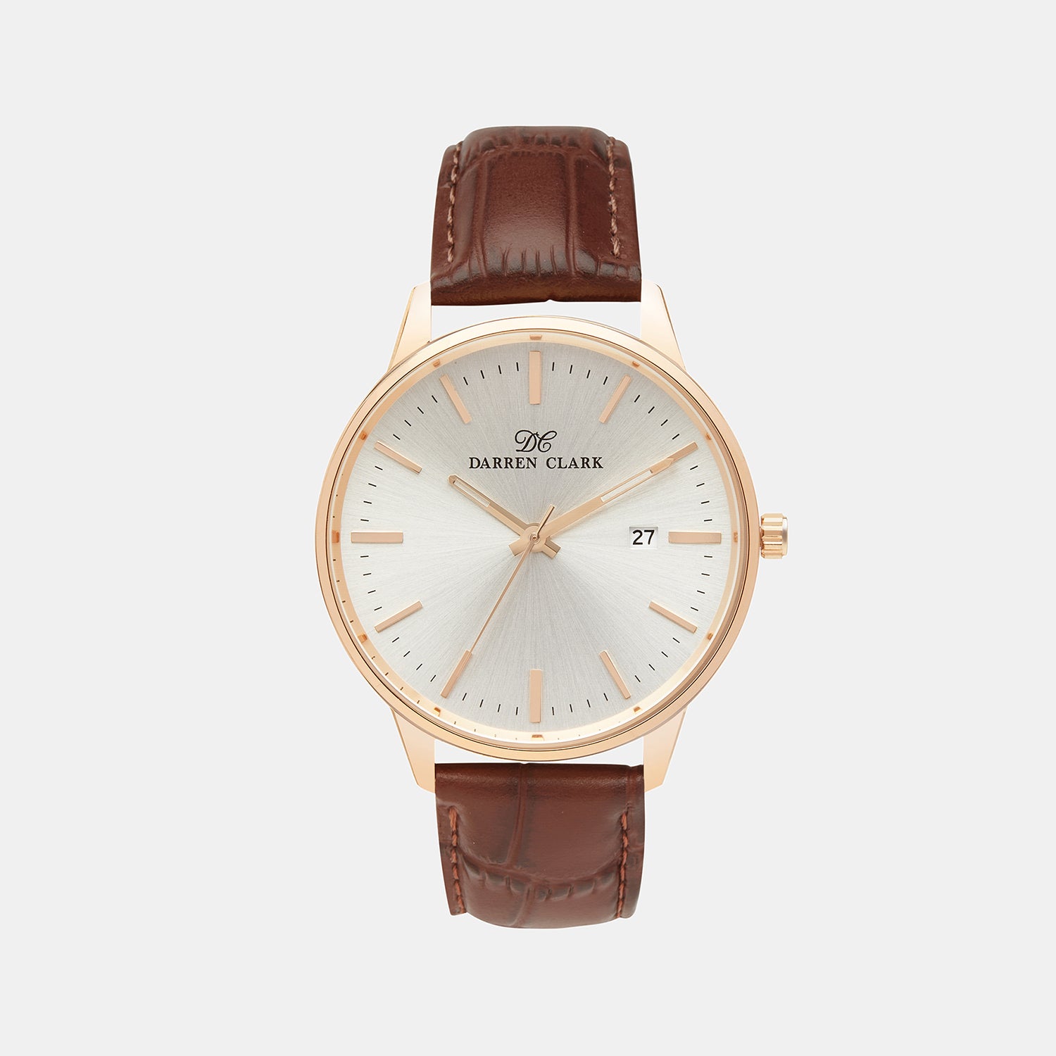 Darren Clark Round Silver Analog watch