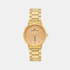 Darren Clark Round Gold Analog watch