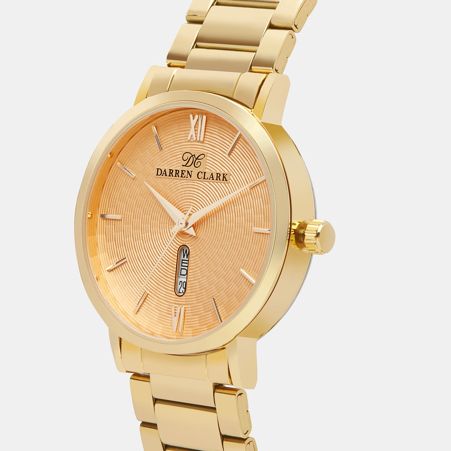 Male Gold Analog Brass Watch 1002B-M0208