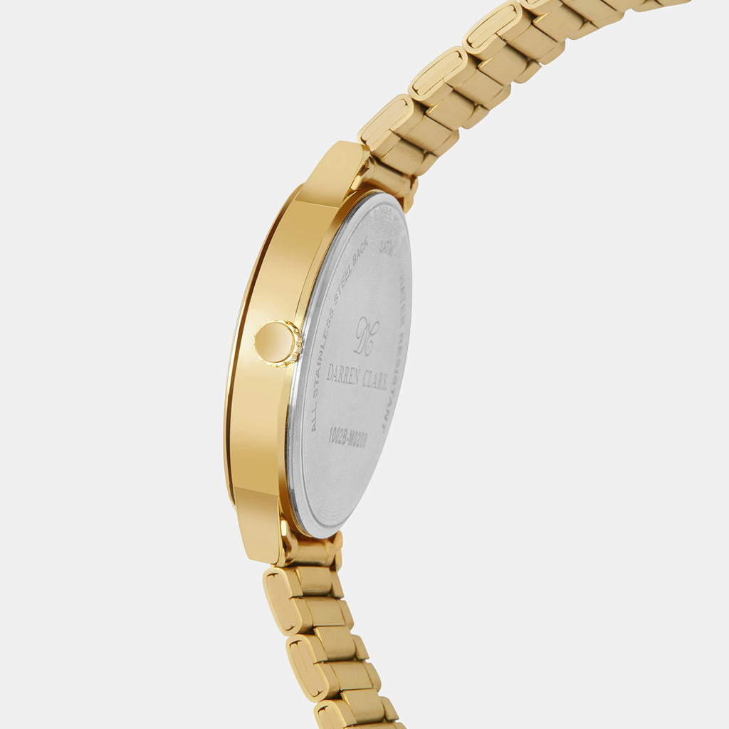 Darren Clark Men Round Gold watch