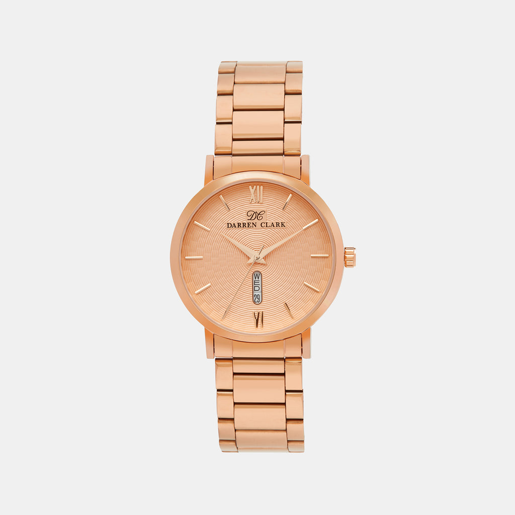 Darren Clark Round Rose Gold Analog watch