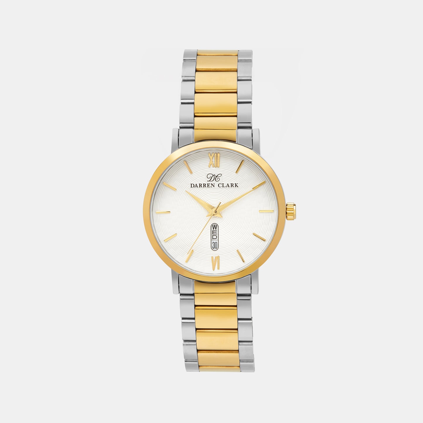 Male Gold two tone Analog Brass Watch 1002D-M0203