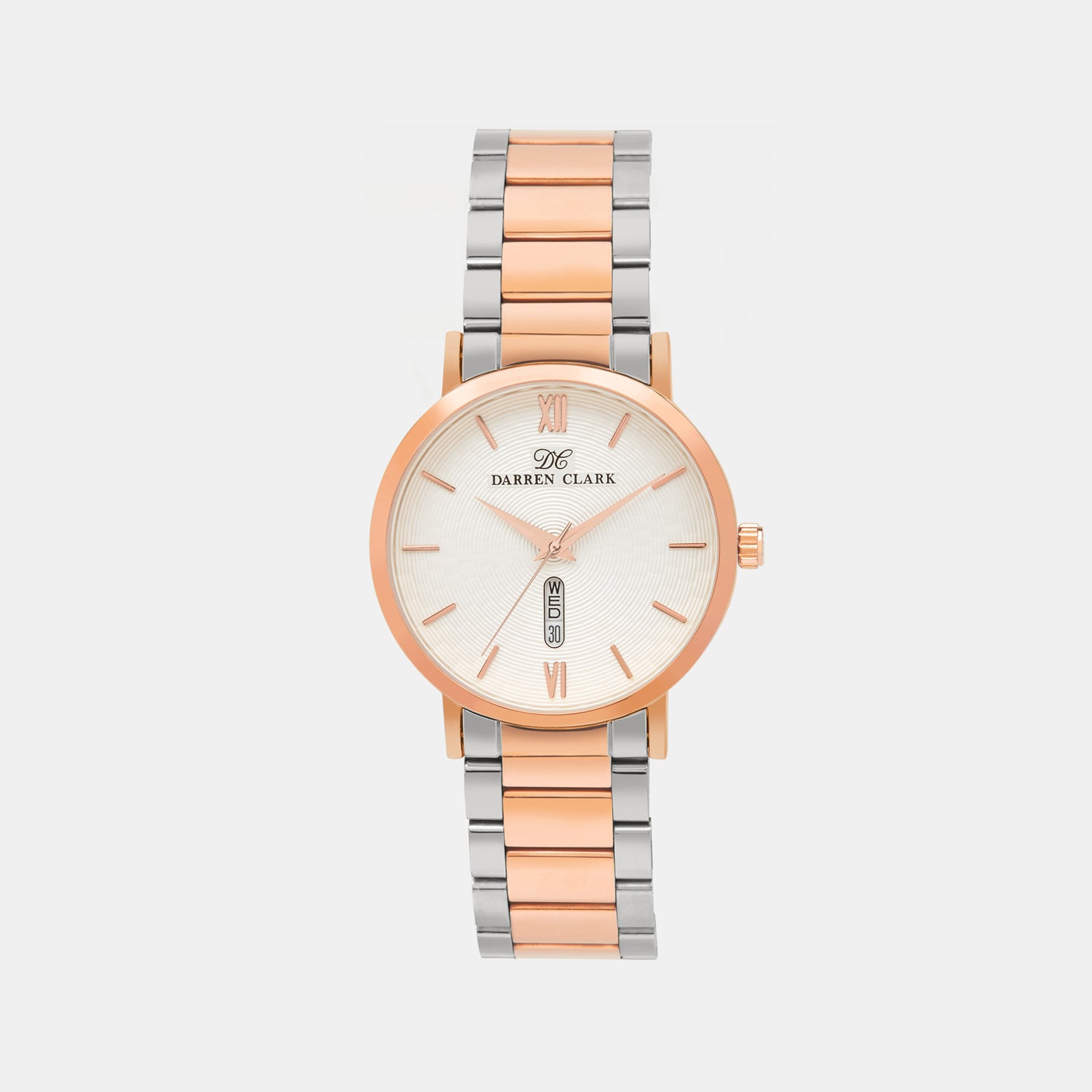 Male Rose two tone Analog Brass Watch 1002E-M0302