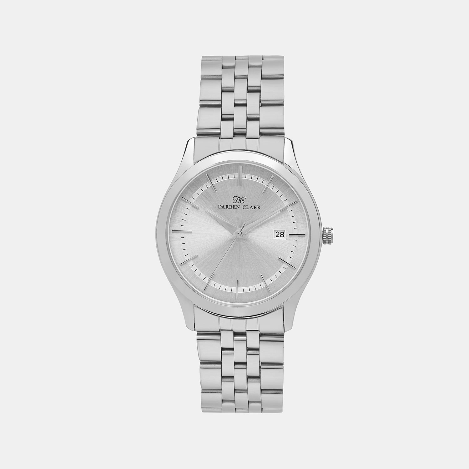 Darren Clark Round Silver Analog watch