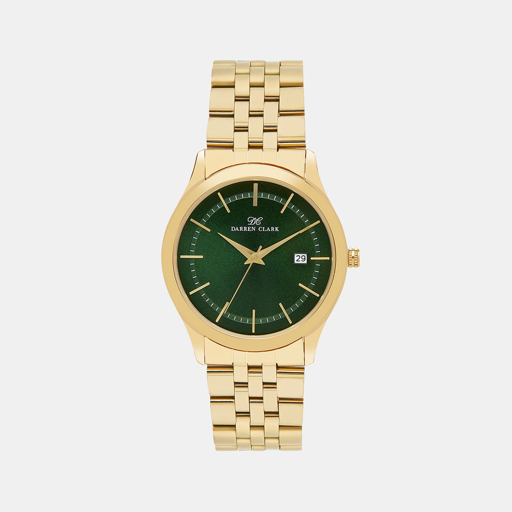 Darren Clark Round Green Analog watch
