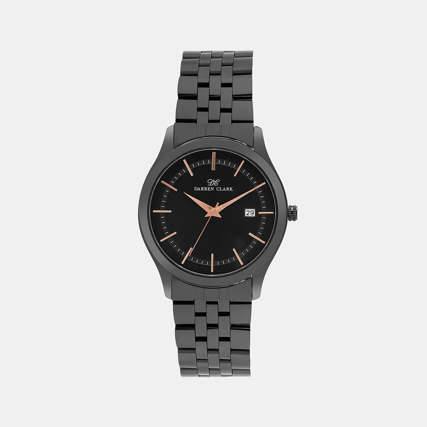 Male Black Analog Brass Watch 1003F-M0404