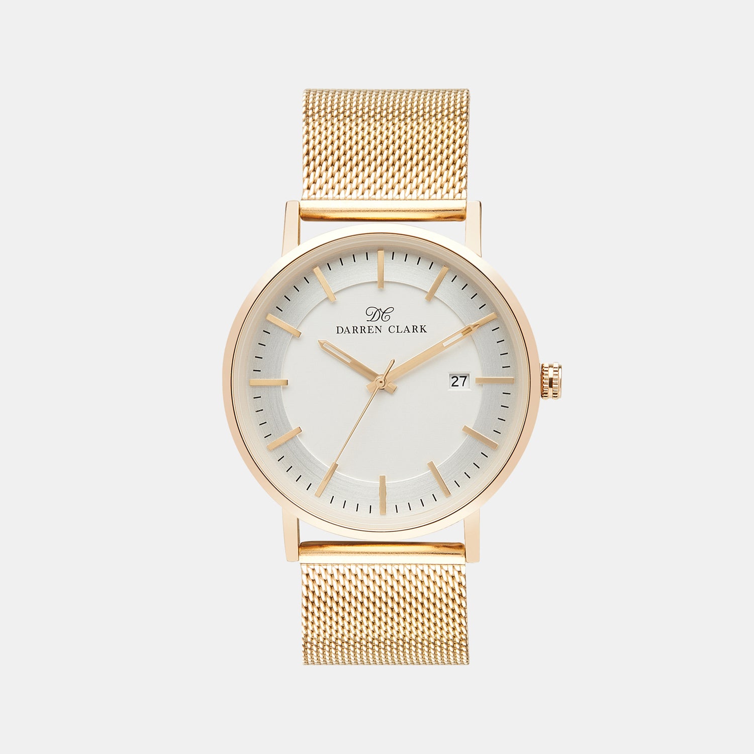 Darren Clark Round Silver Analog watch