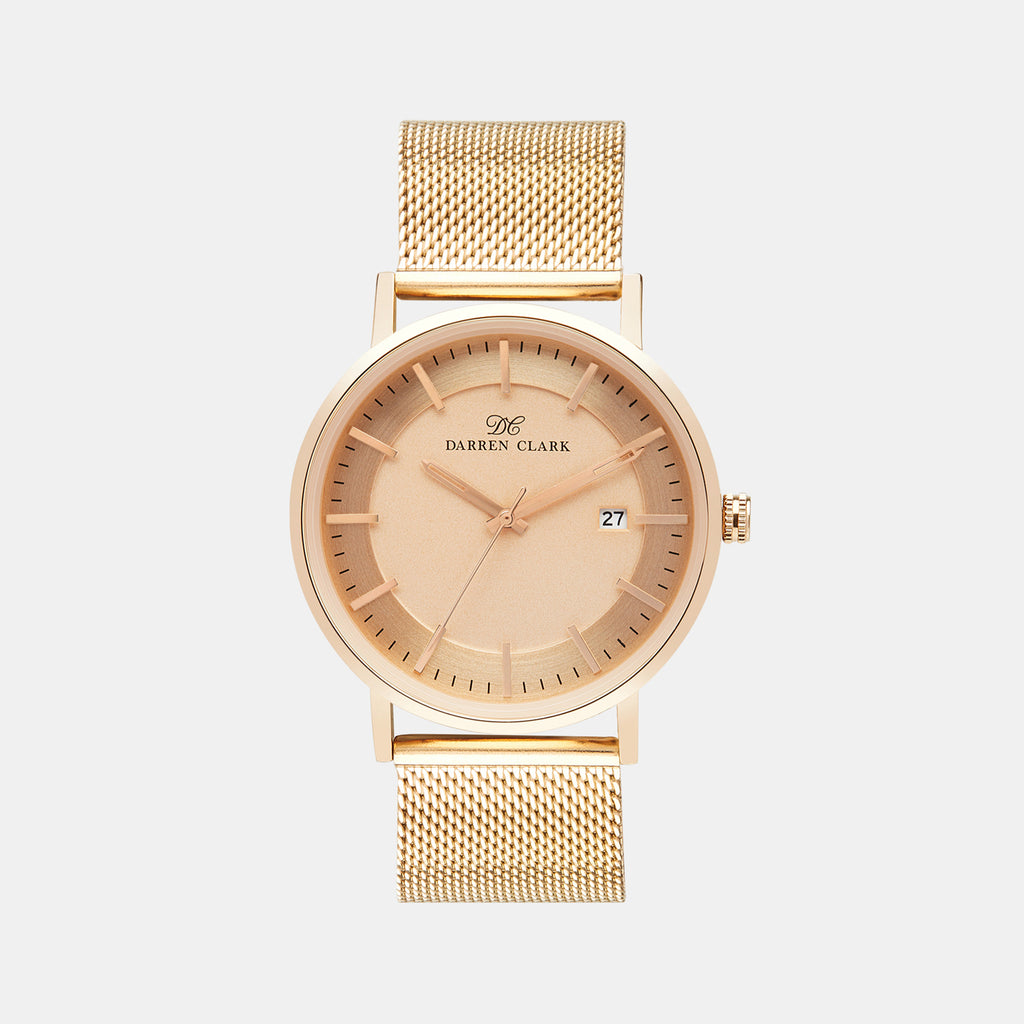 Darren Clark Round Rose Gold Analog watch