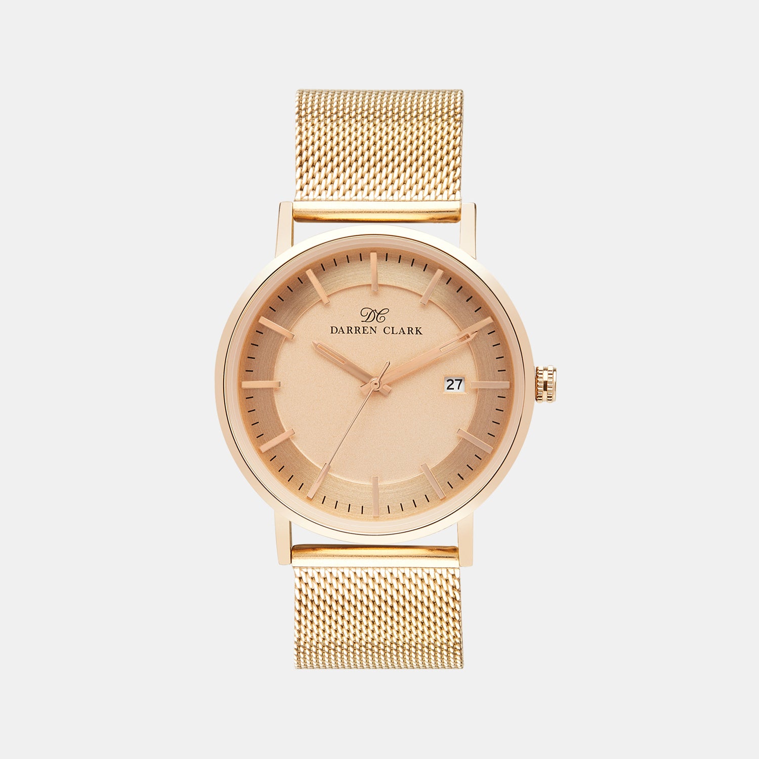 Darren Clark Round Rose Gold Analog watch