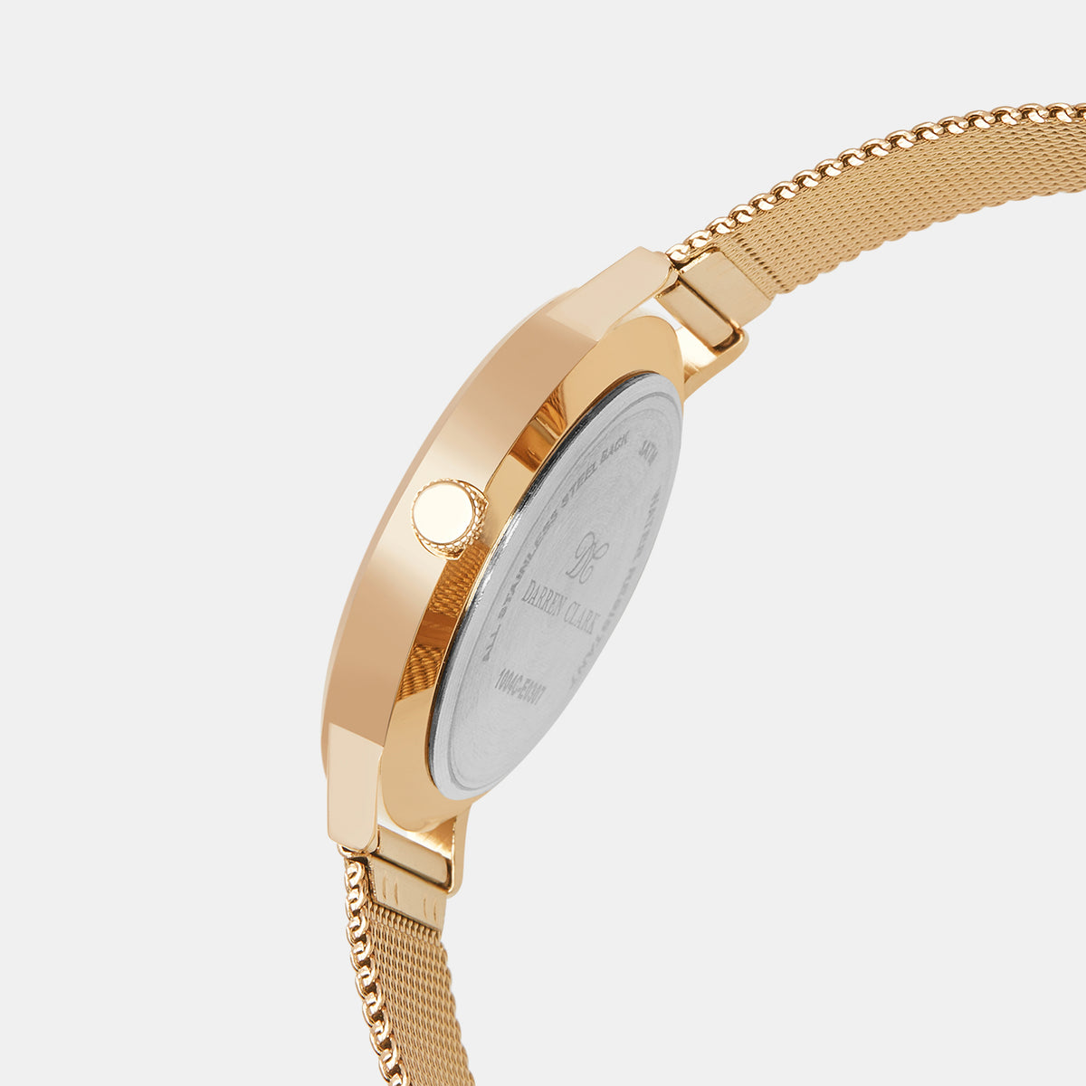Darren Clark Men Round Rose Gold watch