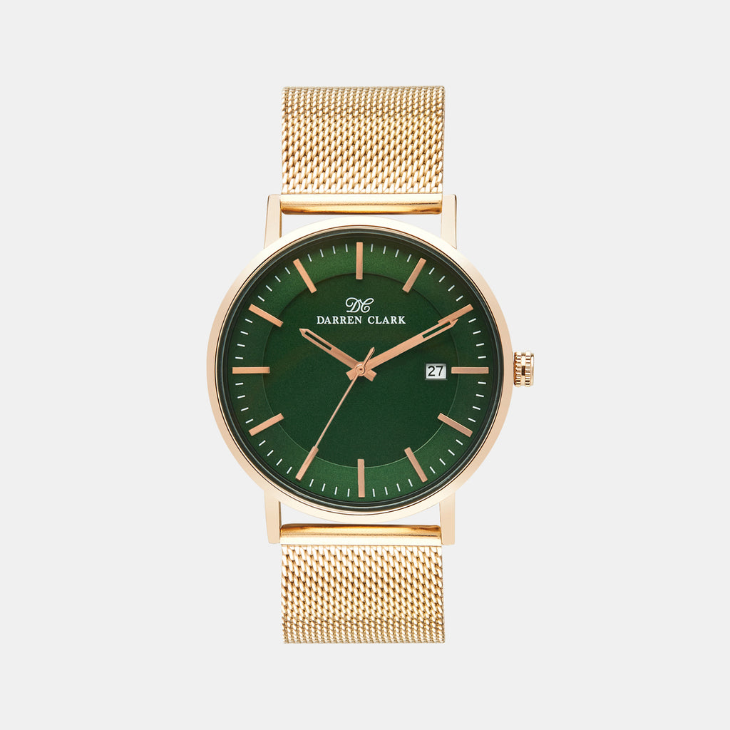 Darren Clark Round Green Analog watch