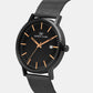 Men's Black Analog Brass Watch 1004F-E0404