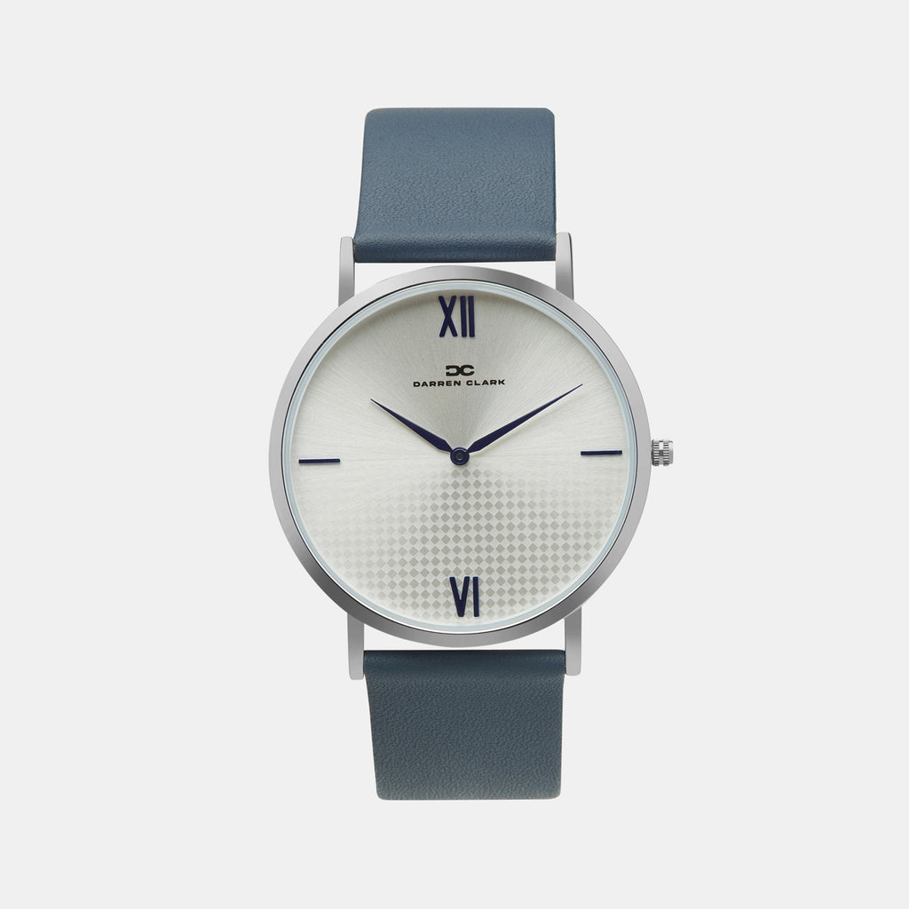 Darren Clark Round Silver Analog watch