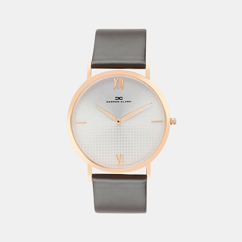 Darren Clark Round Silver Analog watch