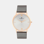 Darren Clark Round Silver Analog watch