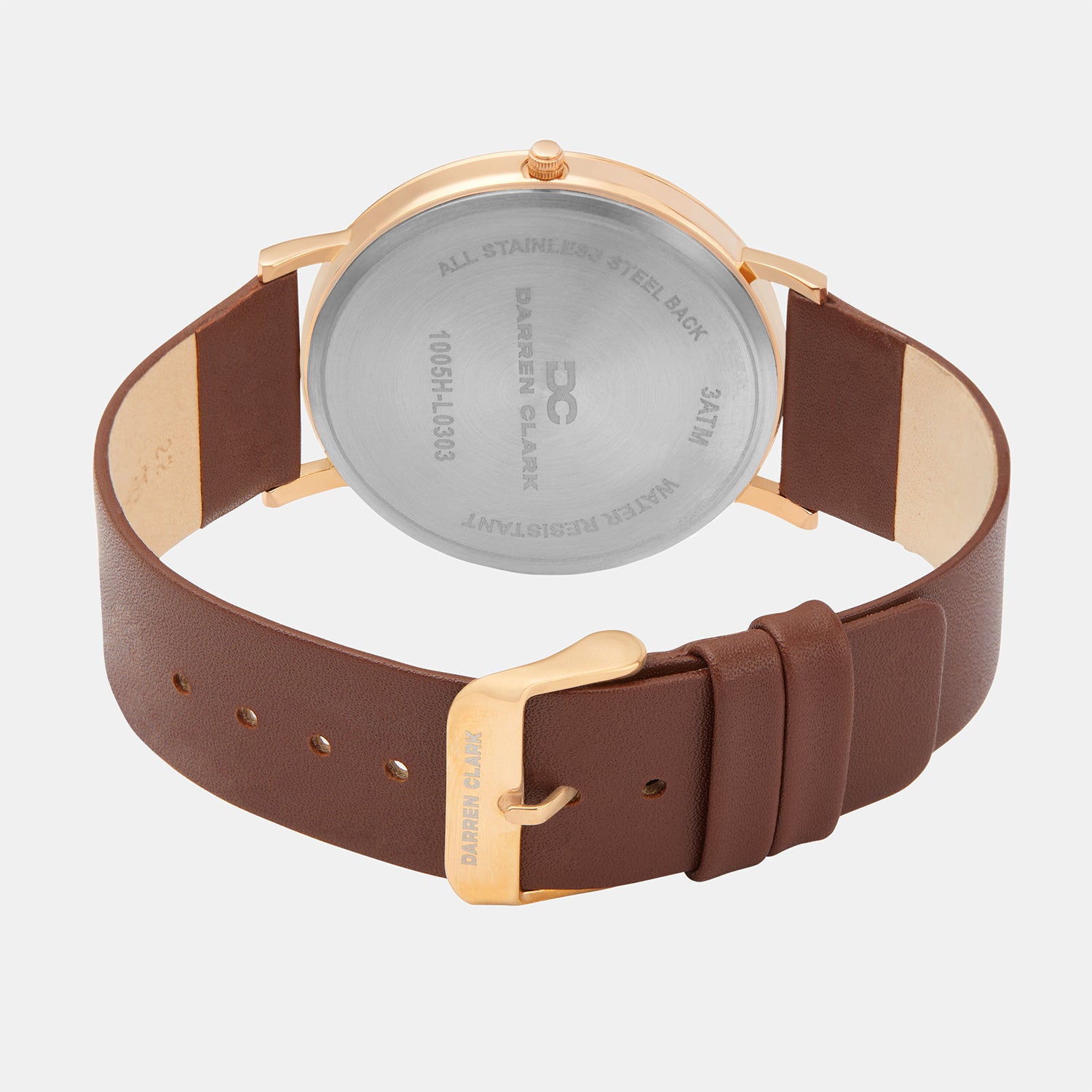 Darren Clark Men Round Silver watch