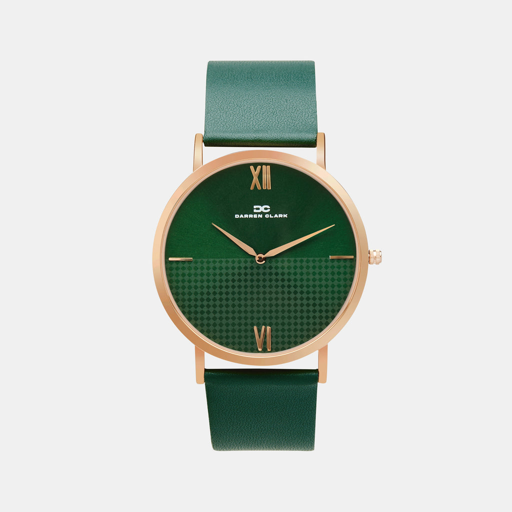 Darren Clark Round Green Analog watch