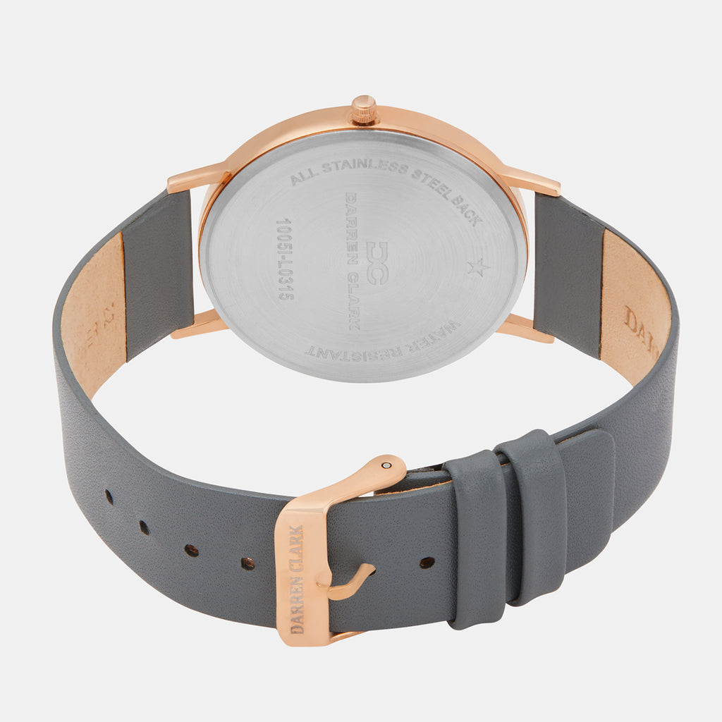 Darren Clark Men Round Grey watch